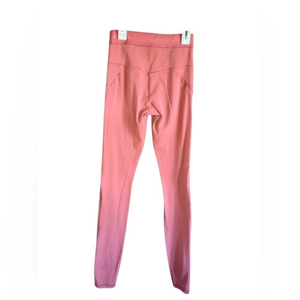 Athleta womens Aura Heel Tight in Powervita maple red color sz XS preloved - Picture 12 of 12